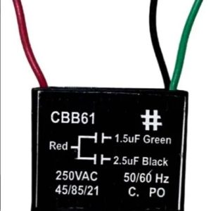 Capacitor Ventilador 1,5uf+2,5uf 250v 3 fios